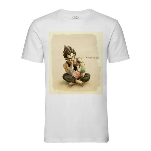 T-Shirt Homme Col Rond Vegeta Babysitter Bra Dragon Ball Manga Anime