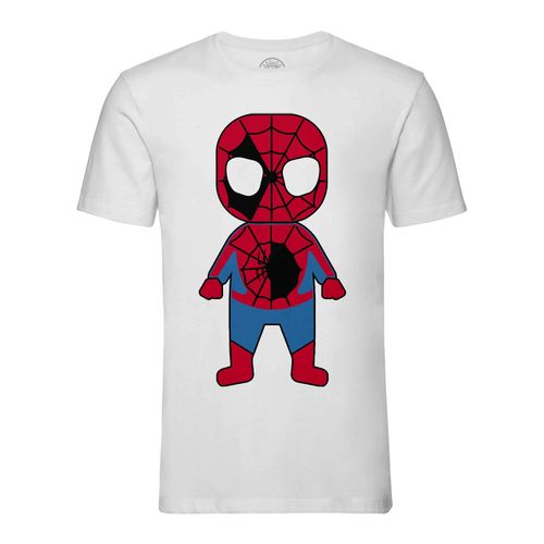 T-Shirt Homme Col Rond Bébé Spiderman Dessin Mignon