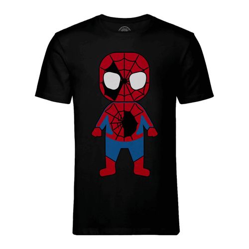 T-Shirt Homme Col Rond Bébé Spiderman Dessin Mignon