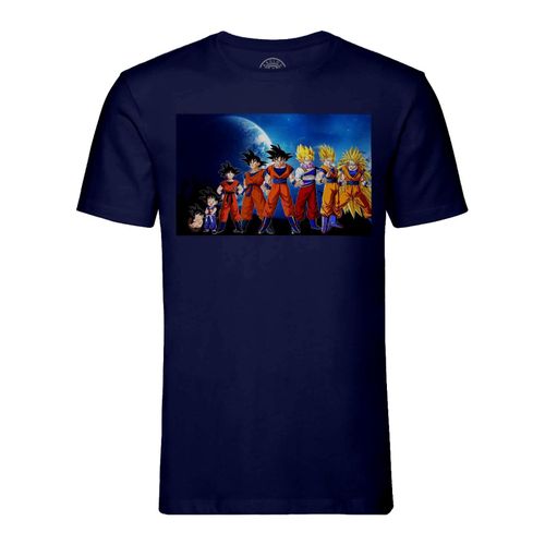 T-Shirt Homme Col Rond Dragon Ball Évolution De Son Goku Kakarot Enfant Adulte Super Guerrier Saiyan