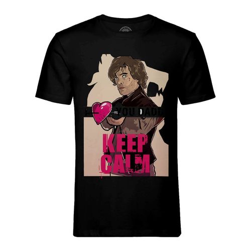 T-Shirt Homme Col Rond Game Of Geek Je T'aime Papa Reste Calme Tyrion Lannister Arbalète Game Of Thrones Humour