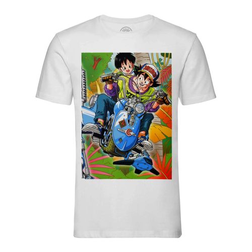 T-Shirt Homme Col Rond Pan Et Goku Dragon Ball Manga Dbz