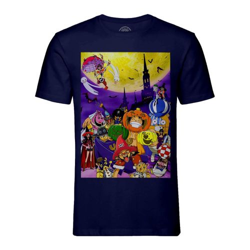 T-Shirt Homme Col Rond One Piece Thiller Bark Arc Manga Luffy Pirates