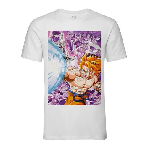 T-Shirt Homme Col Rond Dragon Ball Z Sangoku Freezer Kamé Hamé Ha Namek Dbz Manga Anime Sengoku