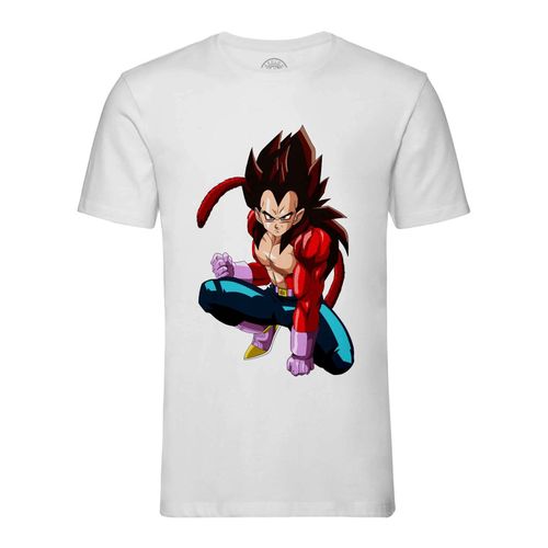 T-Shirt Homme Col Rond Dragon Ball Gt Anime Manga Japan Vegeta God