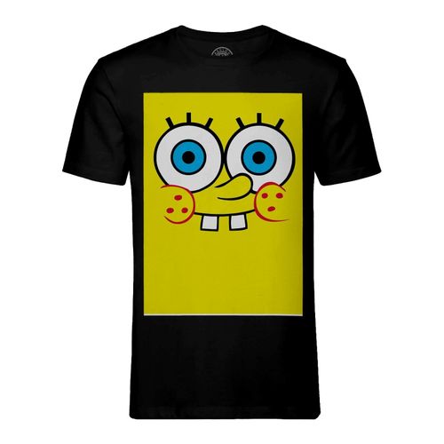 T-Shirt Homme Col Rond Bob L'eponge Spongebob Jaune Dessin Animé