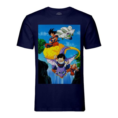 T-Shirt Homme Col Rond Dragon Ball Z Sangohan Goku Piccolo Manga Dbz