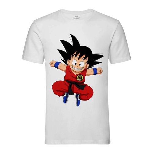 T-Shirt Homme Col Rond Dragon Ball Z Petit Son Goku Manga Anime