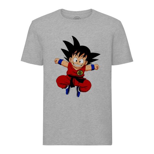 T-Shirt Homme Col Rond Dragon Ball Z Son Goku Ninja Rouge Manga Anime Japon