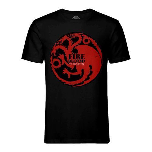 T-Shirt Homme Col Rond Game Of Thrones House Targaryen Fire And Blood