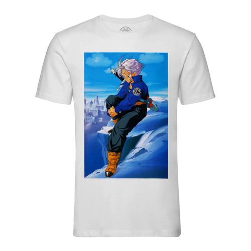 T-Shirt Homme Col Rond Trunks Dragon Ball Bdz Sayan Capsule Corporation