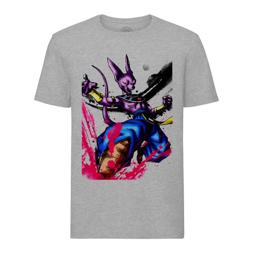 T-Shirt Homme Col Rond Beerus Dieu De La Destruction Dragon Ball Super Dbz Manga