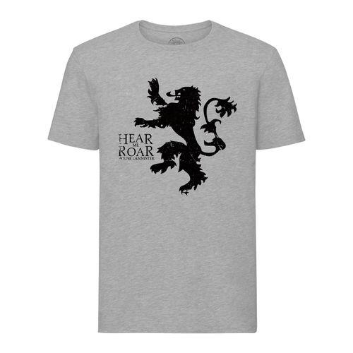 T-Shirt Homme Col Rond Game Of Thrones House Lannister Hear Me Roar Black