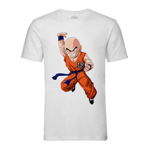 T-Shirt Homme Col Rond Dragon Ball Z Anime Manga Japon Krillin Armure Sayen