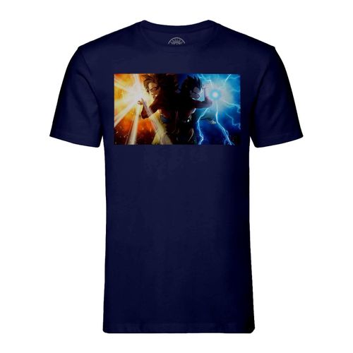 T-Shirt Homme Col Rond Dragon Ball Sangoku Vegeta Kamehameha Manga Dbz