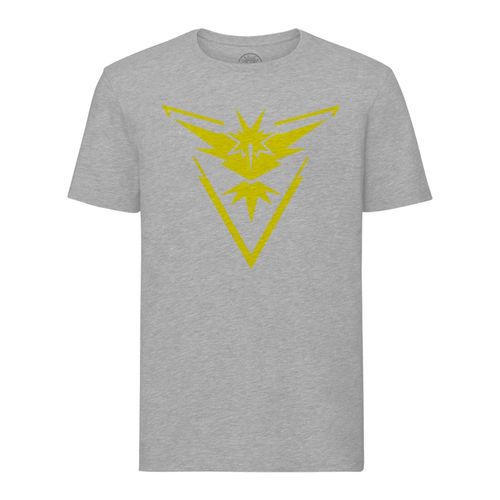 T-Shirt Homme Col Rond Pokemon Go Equipe Intuition Geek Jeux Video
