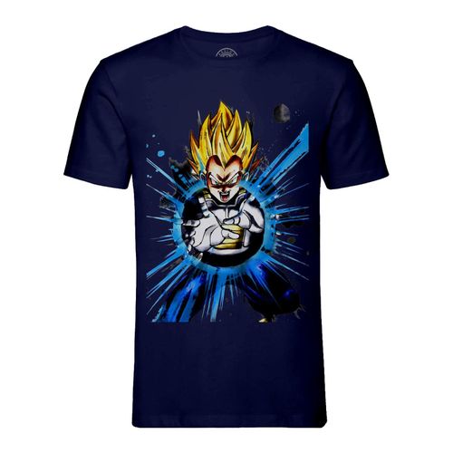 T-Shirt Homme Col Rond Vegeta Canon Garric Dragon Ball Z Super Saiyan Dbz Manga
