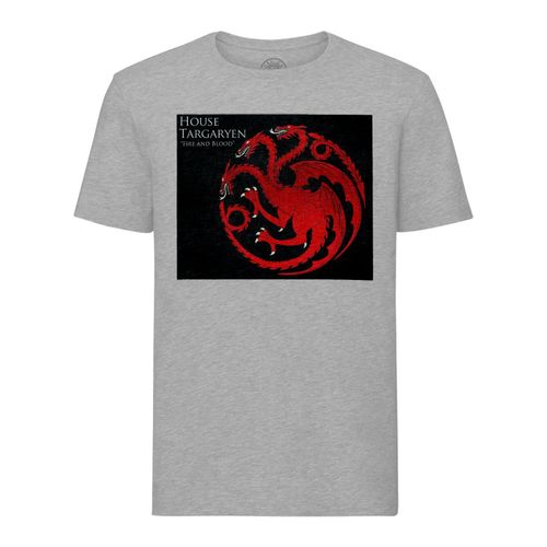 T-Shirt Homme Col Rond Fire And Blood Targaryen Game Of Thrones