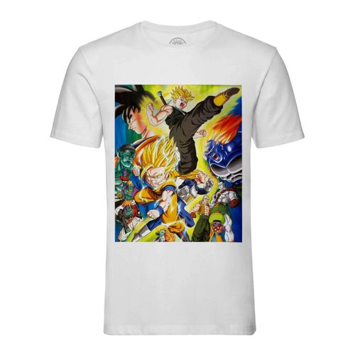 T-Shirt Homme Col Rond Dragon Ball Z Offensive Cyborg Anime Manga Japon