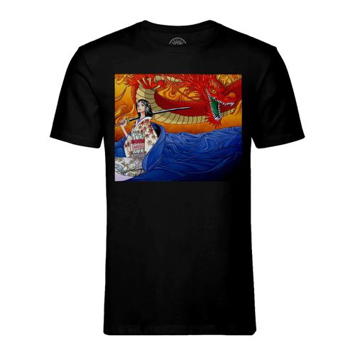 T-Shirt Homme Col Rond Nico Robin Dragon One Piece Pirates Manga