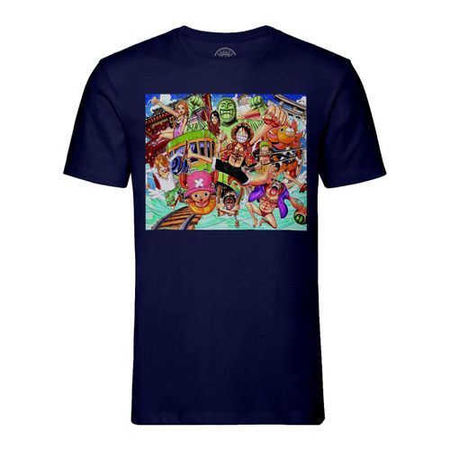 T-Shirt Homme Col Rond One Piece Equipage Anime Crew Manga