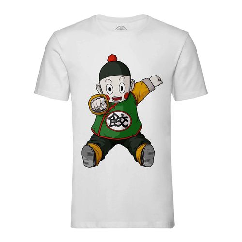 T-Shirt Homme Col Rond Dragon Ball Tenshinhan Chaozu Dbz Geek Anime Japan
