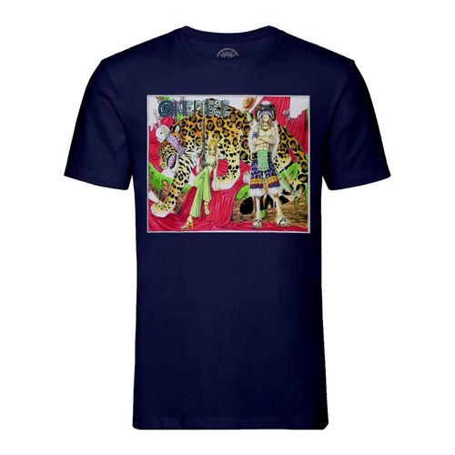 T-Shirt Homme Col Rond One Piece Panthere Manga Anime Japon