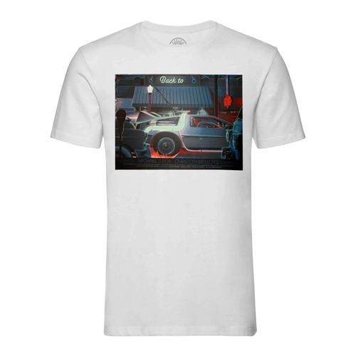 T-Shirt Homme Col Rond Dessin Delorean Dmc-12 Retour Vers Le Futur