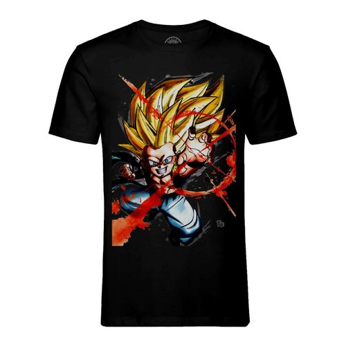 T-Shirt Homme Col Rond Gotrunk Fusion Sangohan Trunk Dragon Ball Z Manga Dbz