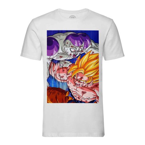 T-Shirt Homme Col Rond Goku Fracasse Freezer Dragon Ball Z Manga Dbz