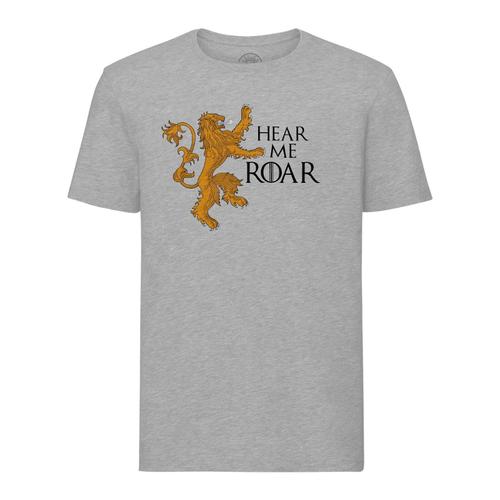 T-Shirt Homme Col Rond Game Of Thrones Tv Serie Lannister Hear Me Roar