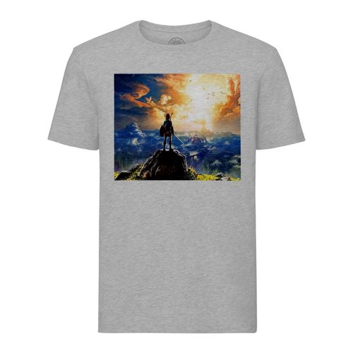 T-Shirt Homme Col Rond Zelda Breath Of The Wild Nintendo Jeux Video
