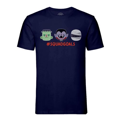 T-Shirt Homme Col Rond Squad Goals Petits Monstres Halloween Vampire Zombie Momie