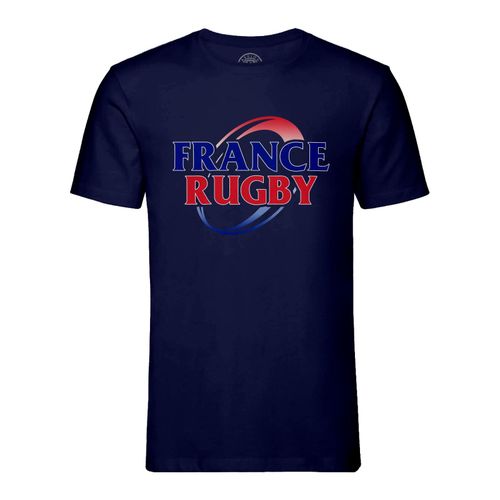 T-Shirt Homme Col Rond France Rugby Sport Xv Ballon Team
