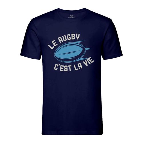 T-Shirt Homme Col Rond Le Rugby C'est La Vie Sport Xv Ballon Stade France