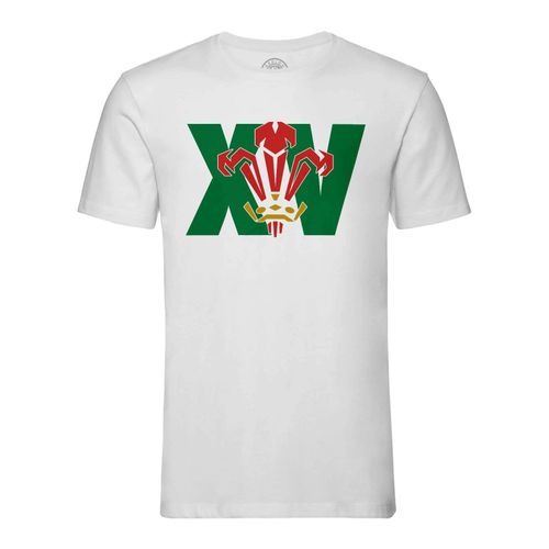 T-Shirt Homme Col Rond Xv Pays De Galles Rugby Sport Ballon Equipe