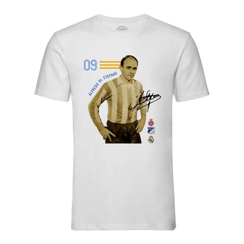 T-Shirt Homme Col Rond Alfredo Di Stefano Vintage Footballeur Foot Star