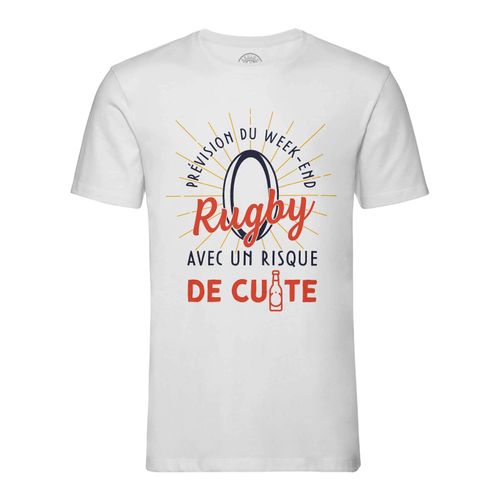 T-Shirt Homme Col Rond Rugby Avec Un Risque De Cuite Sport Rugby Apéro