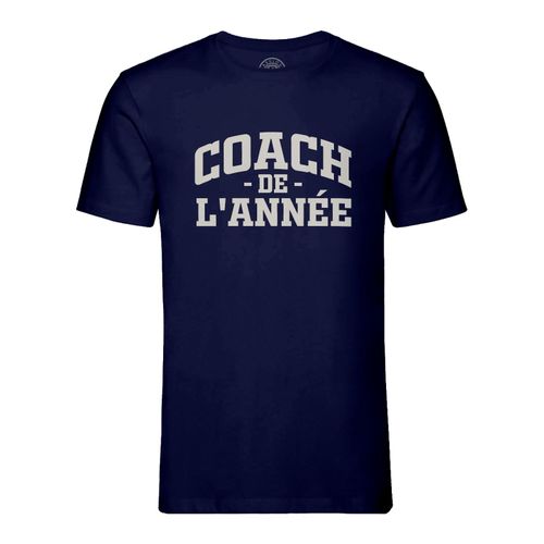 T-Shirt Homme Col Rond Coach De L'année Sport Foot Basket Rugby Handball