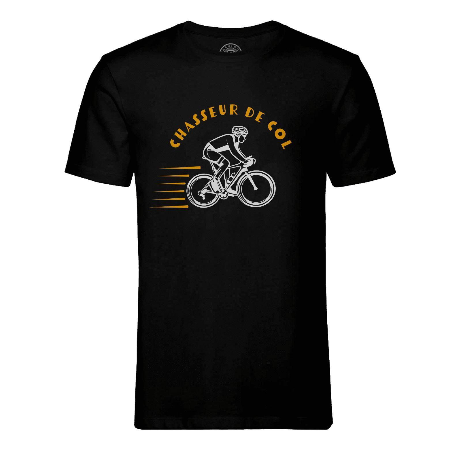 T shirt Homme Col Rond Chasseur de Col V lo France Cyclisme Tour