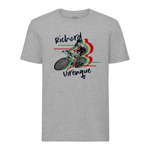 T-Shirt Homme Col Rond Richard Virenque Vintage Vélo France Cyclisme Tour