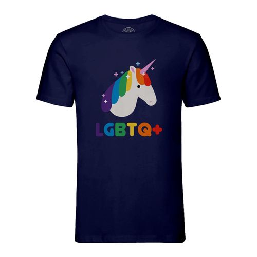 T-Shirt Homme Col Rond Lgbtq+ Licorne Gay Lesbien Trans Queer