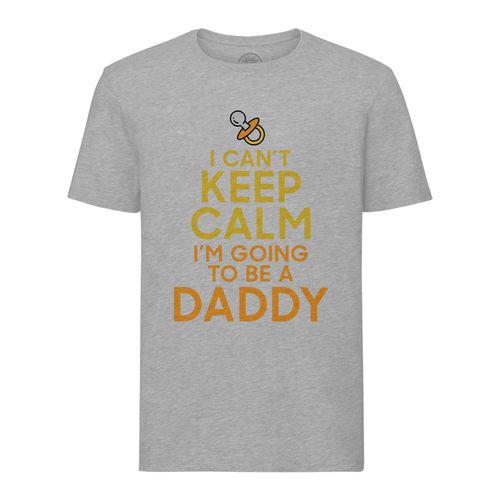 T-Shirt Homme Col Rond I Can't Keep Calm I'm Going To Be A Daddy Parodie Angleterre