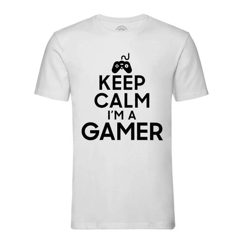 T-Shirt Homme Col Rond Keep Calm I'm A Gamer Parodie Métier Job Jeux Vidéo