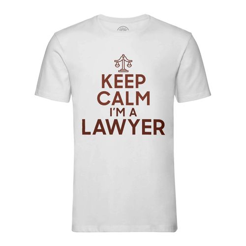 T-Shirt Homme Col Rond Keep Calm I'm A Lawyer Parodie Métier Job Avocat
