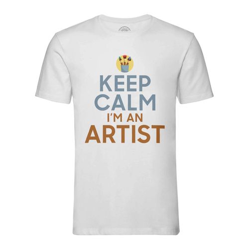 T-Shirt Homme Col Rond Keep Calm I'm An Artist Parodie Métier Job Artiste
