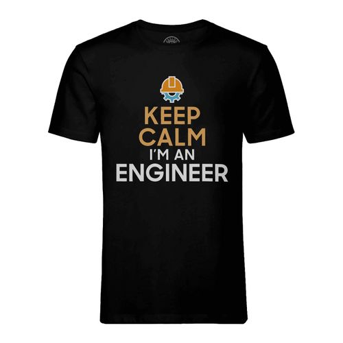 T-Shirt Homme Col Rond Keep Calm I'm An Engineer Parodie Métier Job Ingénieur