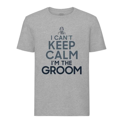 T-Shirt Homme Col Rond I Can't Keep Calm I'm The Groom Parodie Angleterre Mariage