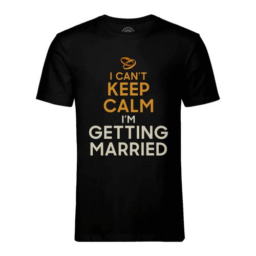 T-Shirt Homme Col Rond I Can't Keep Calm I'm Getting Married Parodie Angleterre Mariage