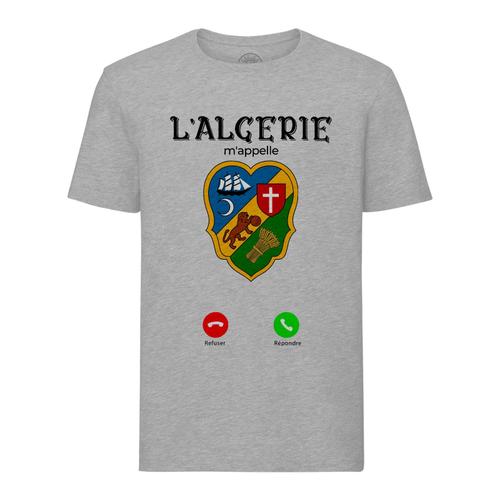 T-Shirt Homme Col Rond L'algérie M'appelle Culture Voyage Alger